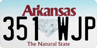 AR license plate 351WJP