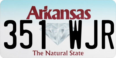 AR license plate 351WJR