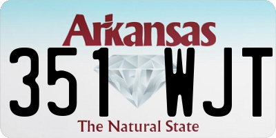AR license plate 351WJT