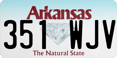 AR license plate 351WJV
