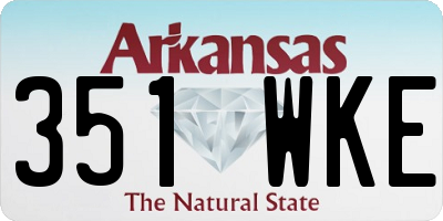 AR license plate 351WKE