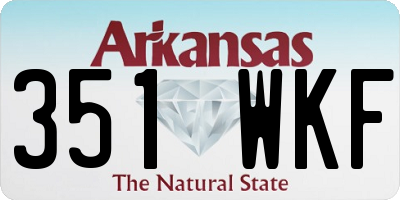 AR license plate 351WKF