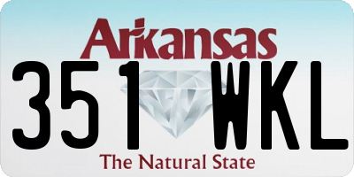 AR license plate 351WKL