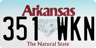 AR license plate 351WKN