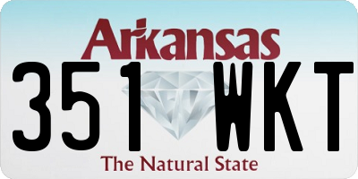 AR license plate 351WKT