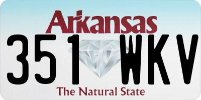 AR license plate 351WKV