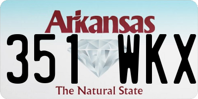 AR license plate 351WKX