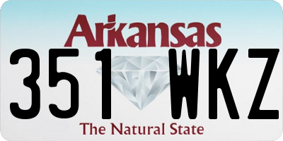 AR license plate 351WKZ