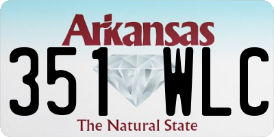 AR license plate 351WLC