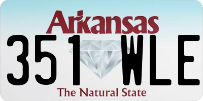 AR license plate 351WLE