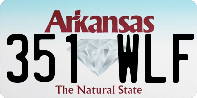 AR license plate 351WLF