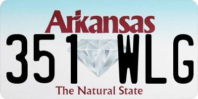 AR license plate 351WLG