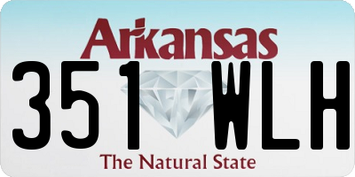 AR license plate 351WLH