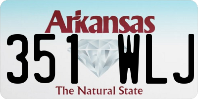 AR license plate 351WLJ