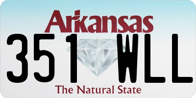 AR license plate 351WLL