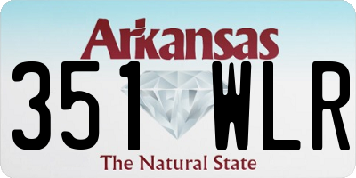 AR license plate 351WLR