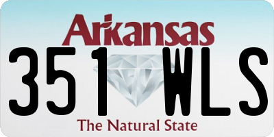 AR license plate 351WLS