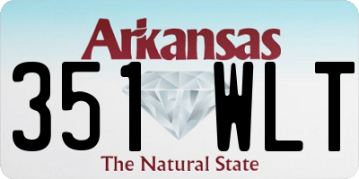 AR license plate 351WLT