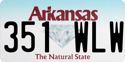 AR license plate 351WLW