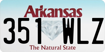 AR license plate 351WLZ
