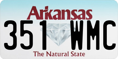 AR license plate 351WMC