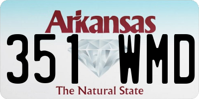 AR license plate 351WMD