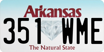 AR license plate 351WME
