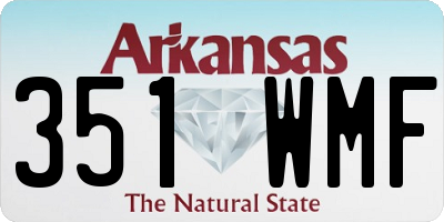 AR license plate 351WMF
