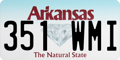 AR license plate 351WMI