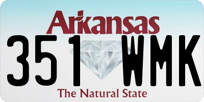 AR license plate 351WMK