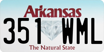 AR license plate 351WML