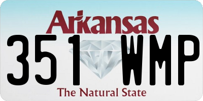 AR license plate 351WMP
