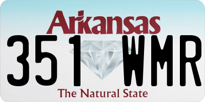 AR license plate 351WMR