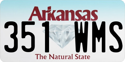 AR license plate 351WMS