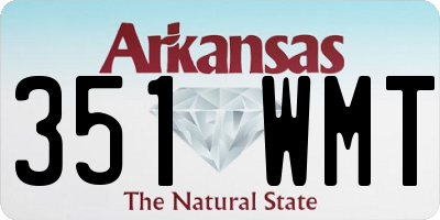 AR license plate 351WMT