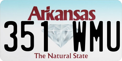AR license plate 351WMU