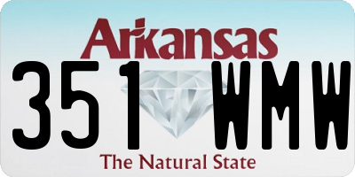 AR license plate 351WMW