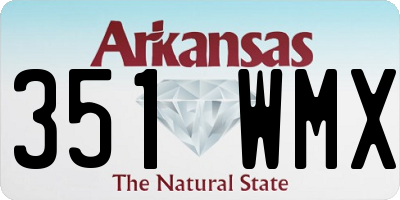 AR license plate 351WMX