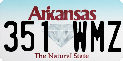 AR license plate 351WMZ