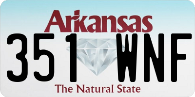 AR license plate 351WNF