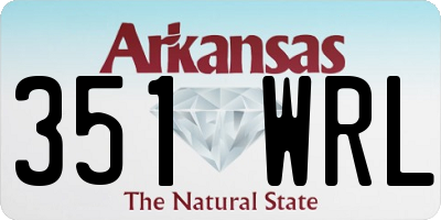 AR license plate 351WRL