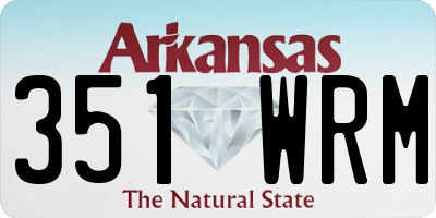 AR license plate 351WRM
