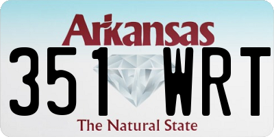 AR license plate 351WRT