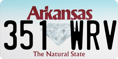 AR license plate 351WRV