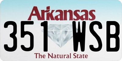 AR license plate 351WSB