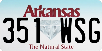 AR license plate 351WSG
