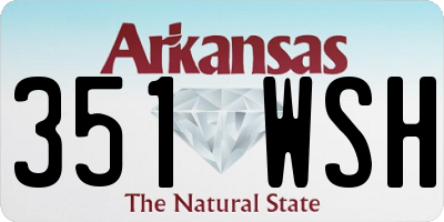 AR license plate 351WSH
