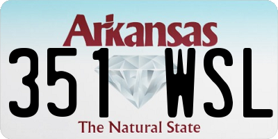 AR license plate 351WSL