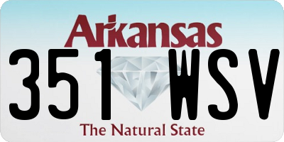 AR license plate 351WSV