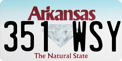 AR license plate 351WSY